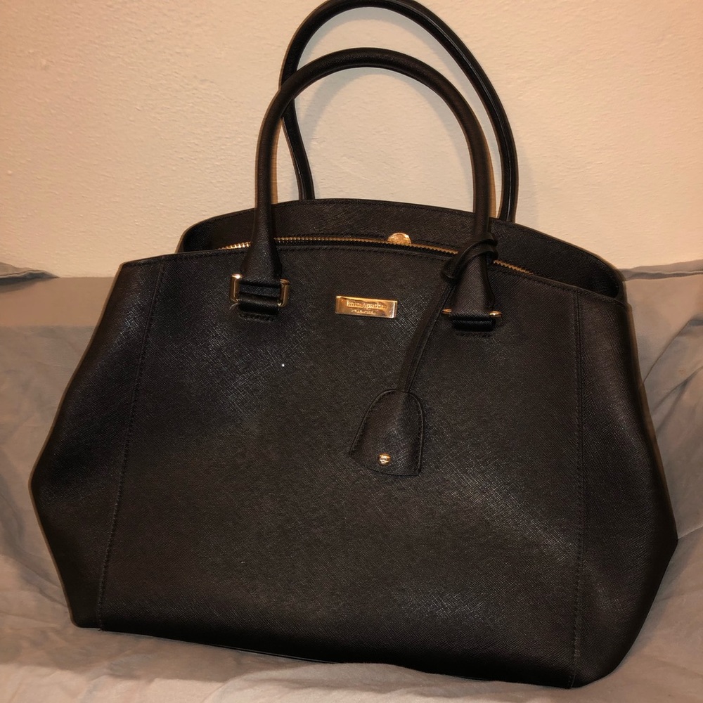 Large leather Kate Spade satchel. - Picture 2 of 5